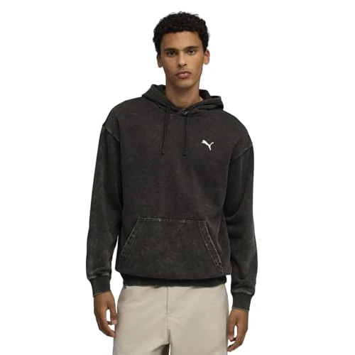 Tijdelijke aanbieding: PUMA Ess Elevated Relaxed Wash Hoodie Fl heren Hoodies (1-Pack) van 59.95 EUR naar 33.81 EUR (korting 44%)