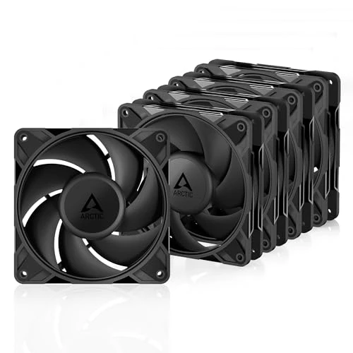 Offre limitée : ARCTIC P12 Pro PST (5 Piéces) - Ventilateur Puissant et Haut de Gamme, Ventilateur PWM 120 mm avec Câble Répartiteur en Y, 600-3000 rpm, 0 rpm <5% PWM, Palier à dynamique des fluides, 4 Broches - Noir de 39.49 € à 31.49 € (20% de remise)
