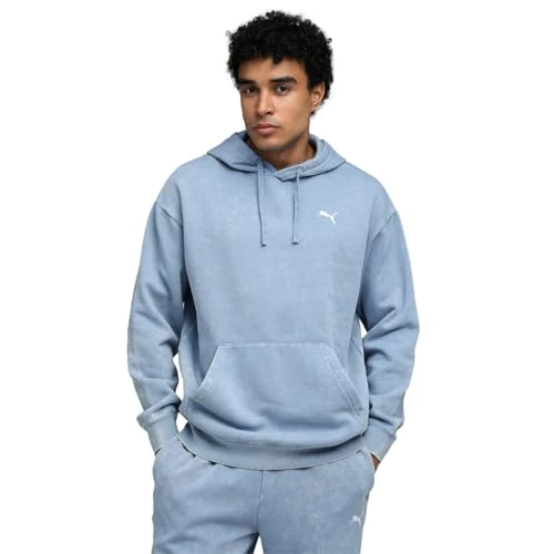 PUMA Ess Elevated Relaxed Wash Felpa con Cappuccio da Uomo (Confezione da 1)