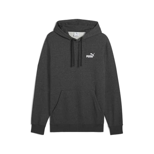 PUMA Hoodie avec Petit Logo N° 1 Essentials Homme XL, Dark Gray Heather