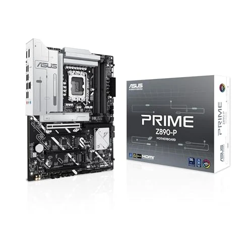 Limited offer: ASUS Intel Prime Z890-P ATX Motherboard,14+1+2+1 (80A) Power Stages, DDR5 Slots, PCIe 5.0 w/Full Support for Next-gen GPUs, USB 20Gbps Type-C Port, 4 x M.2 Slots, PCIe Slot Q-Release from 300.29 EUR to 300.29 EUR (save 0%)