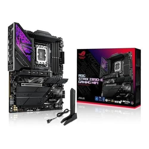 Limitiertes Angebot: ASUS ROG Strix Z890-E Gaming WiFi Mainboard Sockel Intel LGA 1851 (ATX, Advanced AI, DDR5, NitroPath DRAM, 7X M.2, WiFi 7, PCIe 5.0, Q-Release, 2X Thunderbolt 4, DIMM Flex) von 638.00 EUR auf 515.00 EUR (Spare 19%)