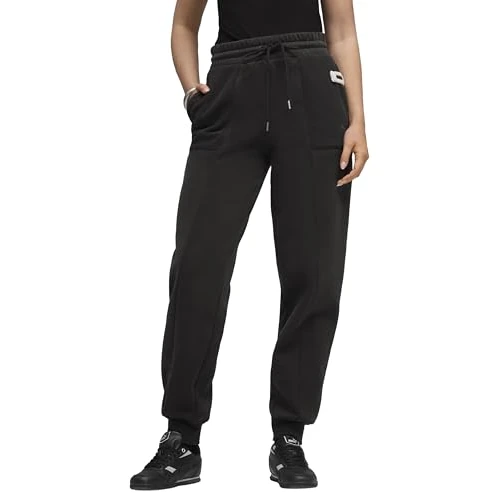 PUMA HER Comfort spodnie dresowe z wysokim stanem FL cl PUMA czarne