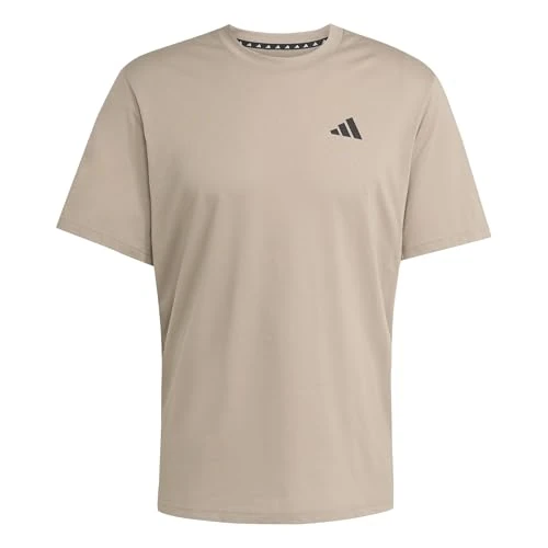 adidas Heren Train Essentials Feelready Training Tee, Chalky Brown/Black, M