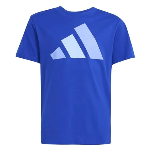 adidas Unisex niños ESSENTIALS BIG LOGO T-SHIRT, team royal blue/blue fusion/glow blue, 11-12 Years