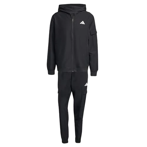 Tijdelijke aanbieding: adidas Heren CARGO TRACKSUIT, Black, S van 55.06 EUR naar 55.06 EUR (korting 0%)