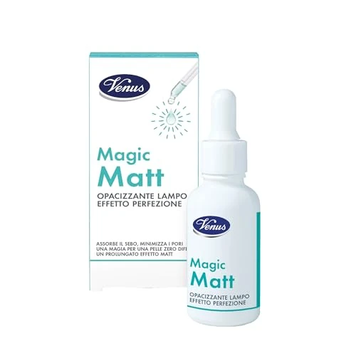 Offerta a tempo: Venus Magic Matt, Siero Opacizzante con Acido Salicilico e Niacinamide, Riduce Sebo in Eccesso e Pori con Effetto Anti-Lucidità Istantaneo, Adatto a Pelli Grasse e a Tendenza Acneica, Flacone 30 ml - 0.00% da 9.90 € a 9.90 €