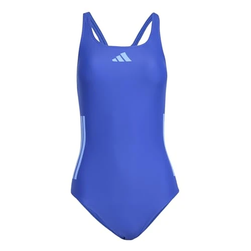 Offerta a tempo: Adidas Donna 3 Stripes C-Back Swimsuit, Semi Lucid Blue/Blue Fusion, 40 - 44% da 40.00 € a 22.50 €