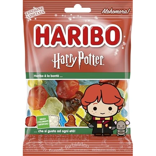 Offre limitee: Haribo, Bonbons Gélifiés Harry Potter - Ron Weasley, Sachet 160g de 7.94 EUR a 7.68 EUR (economie 3%)