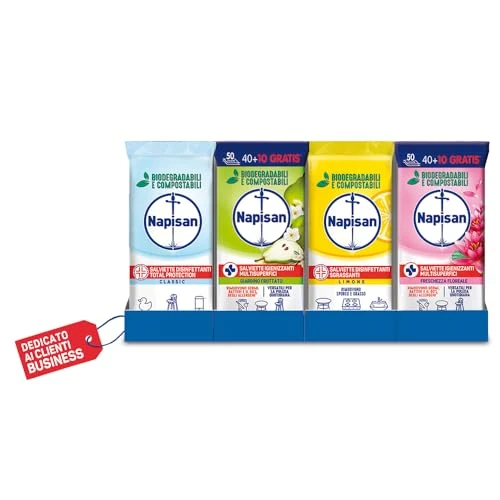 Napisan Mieszane chusteczki do przechowywania, 16 szt. x 40 chusteczek i 16 szt. x 50 chusteczek