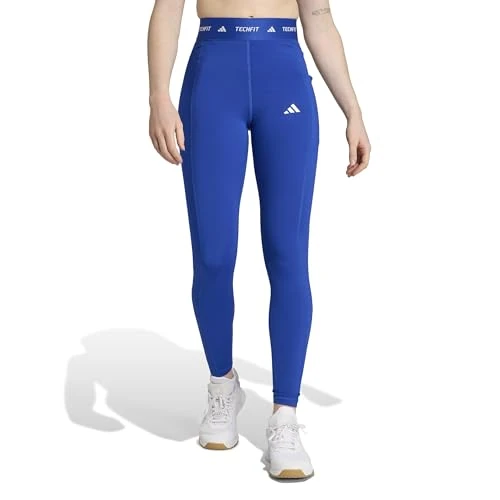 Offerta a tempo: adidas Donna TECHFIT Stash Pocket Full Length Leggings, Royal Blue, XS - 36% da 45.00 € a 28.99 €