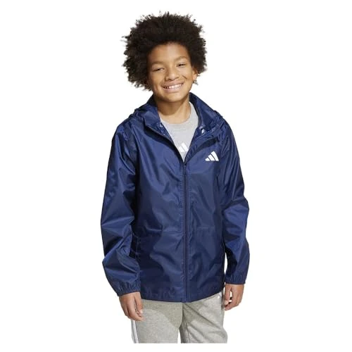 Limited-time offer: adidas Unisex Kids RAIN JACKET, Dark Blue, 15-16 Years from 36.61 GBP to 36.61 GBP (save 0%)