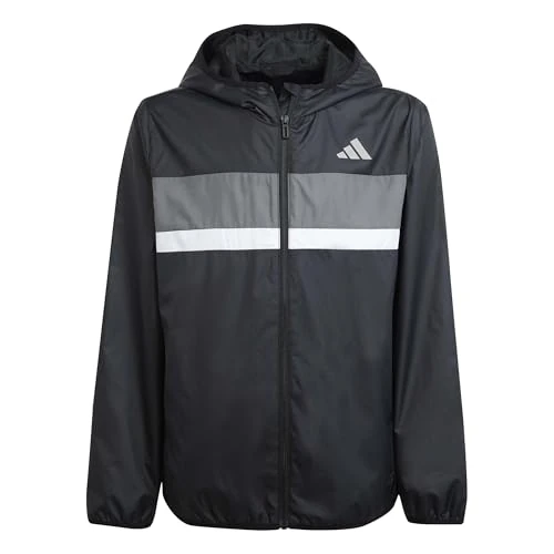 Oferta limitada: adidas Unisex - Bambini e ragazzi TIBERIO WINDBREAKER, black/grey four/white, 5-6 Years de 49.92 € a 49.92 € (ahorro 0.00%)