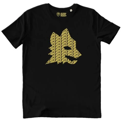 AS Roma Camiseta para Adulto con Estampado del Estadio Negro – XL