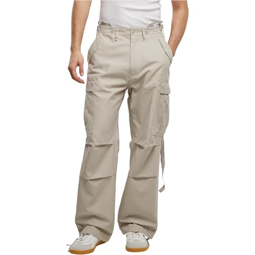 Brandit M65 Vintage Pants, Pantaloni Uomo, Old White, S
