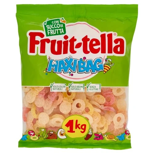 Offerta a tempo: Fruittella Ciucci Frizz, Caramelle Gommose con Zucchero Frizzante, Gusto Frutti Assortiti con Succo di Frutta, Senza Glutine, Confenzione da 1 Busta da 1Kg, per Feste, Regalo, una Scorta di Allegria - 20% da 8.49 € a 6.79 €