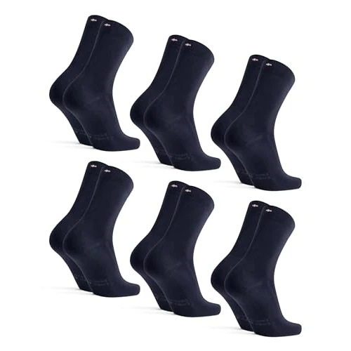 Offerta a tempo: DANISH ENDURANCE Calze Cotone Organico, 6 Paia, Blu Scuro, 43-47 - 50% da 39.95 € a 19.95 €