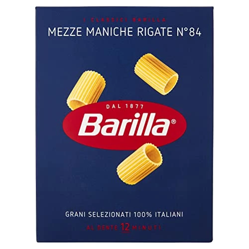 Offerta a tempo: Barilla Pasta Mezze Maniche Rigate, 500g, Scatola (Confezione da 10) - 52% da 11.40 € a 5.50 €