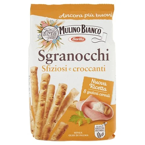 Mulino Bianco Grissini Sgranocchi Croccanti, Perfetti come Snack, 210 g (Confezione da 6)