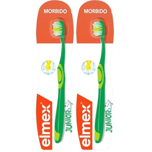 elmex Spazzolino Junior 6-12 anni, 1 Confezione (Confezione da 2)