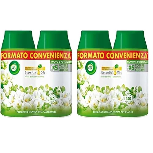 Offerta a tempo: Airwick Freshmatic Profumatore per Ambienti, 2 Ricariche Spray Automatico — 13% da 15,98 € a 13,96 €