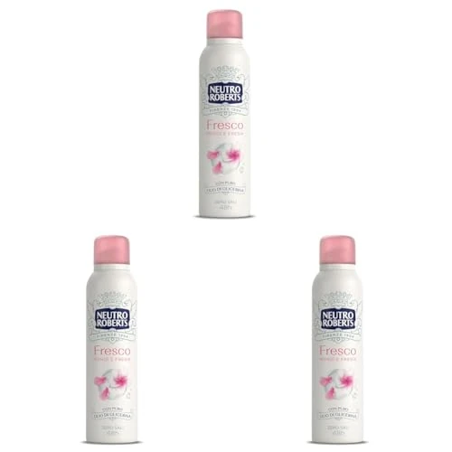 Offerta a tempo: Neutro Roberts Deodorante Spray Fresco Rosa, Monoi e Fresia, 150ml (Confezione da 3) - 45% da 11.97 € a 6.57 €