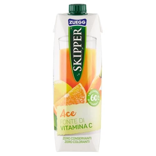 Zuegg Bevanda all'Arancia, Carota e Limone con Vitamine, 1L (Confezione da 6)