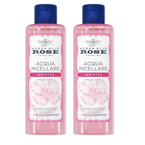 Offerta a tempo: Acqua alle Rose Acqua Micellare Lenitiva per Pelli Sensibili, 200ml (Confezione da 2) — 35% da 11,98 € a 7,80 €