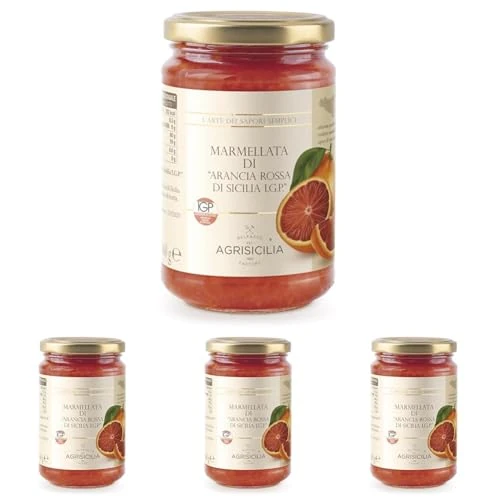 Offerta a tempo: Agrisicilia Marmellata di Arancia Rossa di Sicilia I.G.P. (Confezione da 4) — 21% da 13,16 € a 10,36 €
