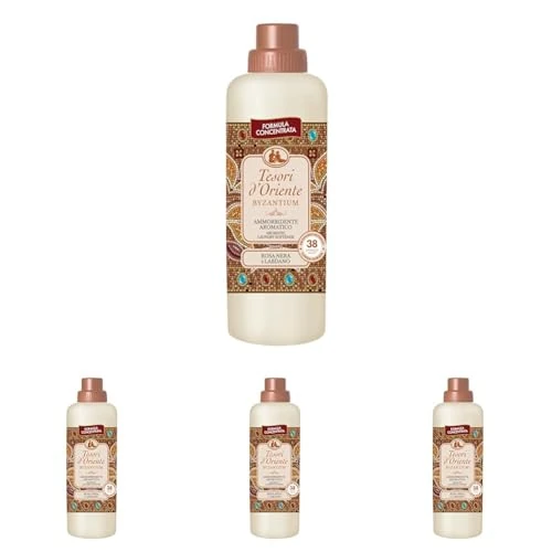 Offerta a tempo: Tesori d'Oriente - Ammorbidente Lavatrice Concentrato Byzantium, dalla Fragranza Fiorita di Rosa Nera, Fino a 38 Lavaggi, con Preziose Microcapsule Per Capi Morbidi e Profumati, 760 ml - 0.00% da 11.96 € a 11.96 €