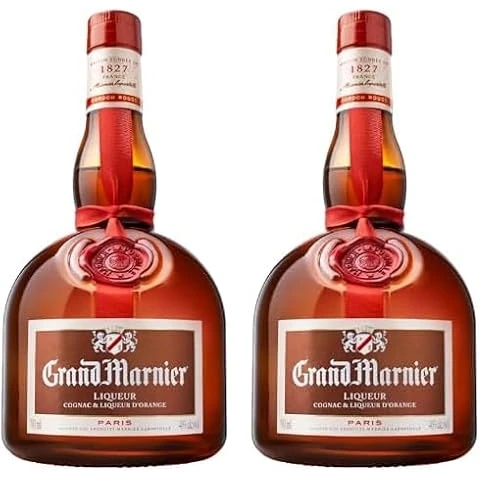 Grand Marnier Cordon Rouge - edler Blend aus Cognac und Bitterorangen-Essenz - pur als Likör oder zum Cocktail mixen - 40% vol. - 1 x 0,7 l (Packung mit 2)