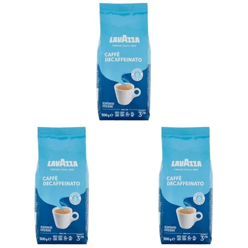 Lavazza Caffè Decaffeinato in Grani, 500g (Confezione da 3)
