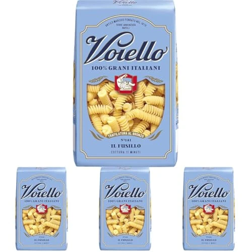 Offerta a tempo: Voiello Pasta Fusilli n.141, 500g, Grani 100% Italiani, Trafilatura Al Bronzo (Confezione da 4) - 0.00% da 3.16 € a 3.16 €