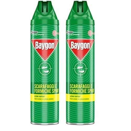 Offerta a tempo: Baygon Scarafaggi e Formiche Plus Spray, 400ml (Confezione da 2) - 38% da 16.50 € a 10.28 €