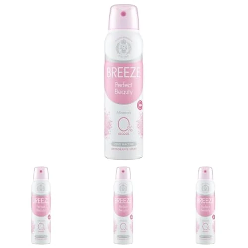 Breeze Deodorante Spray Perfect Beauty, 150ml (Confezione da 4)