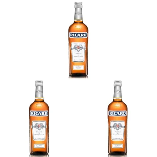 Offerta a tempo: Ricard Pastis De Marseille Apéritif Anisé 45% Vol. - 700 ml (Confezione da 3) — 21% da 44,70 € a 35,10 €