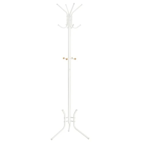 Offre limitée : SONGMICS Portemanteau, Portant à Vêtement d’Entrée, en Métal, sur Pieds, 178 cm, avec 12 Crochets Arrondis, pour Vêtements, Manteaux, Chapeaux, Sacs, Blanc Perle RCR017W01 de 24.64 € à 22.04 € (10.55% de remise)