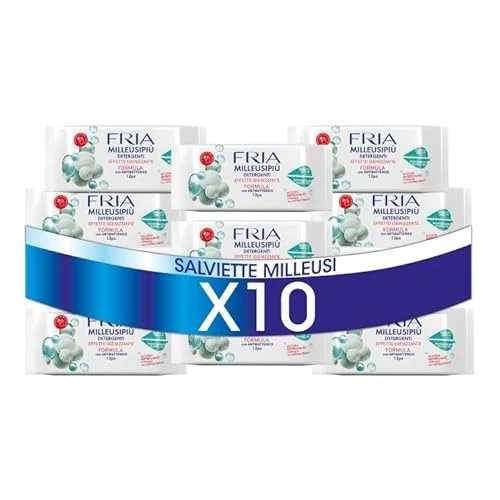 Offerta a tempo: Fria MilleusiPiù Igienizzanti, Salviette Detergenti con Antibatterico — 13% da 18,20 € a 15,90 €