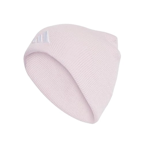 Limited-time offer: adidas Unisex New Logo Beanie Cuff, Clear Pink/White, XL from 13.80 GBP to 13.80 GBP (save 0%)