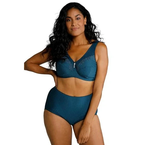 Offerta a tempo: Ulla Popken Reggiseno da Donna Taglie Forti, Taglie Forti, Senza Ferretto, Ciondolo con Strass, Coppa C - G, Nero, 125B - 17% da 29.99 € a 24.94 €