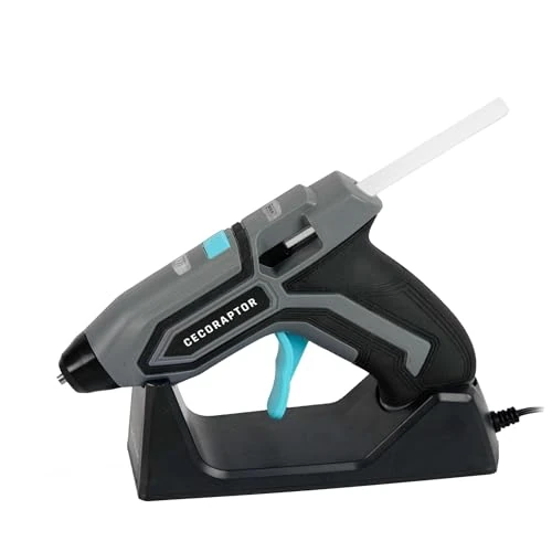 Cecotec CecoRaptor Perfect Fix Cordless Glue Gun, Battery 3.7 V and 1500 mAh, Stick Diameter 7 mm and Length 140 mm, Heats in 90 s, Battery Life up to 30 min.