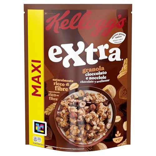 Offerta a tempo: Kellogg's Extra Cioccolato e Nocciole, 375g — 39% da 4,19 € a 2,54 €