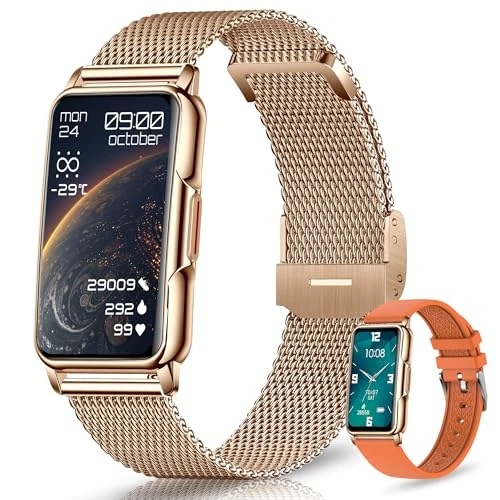 Offerta a tempo: Smartwatch Uomo Donna, 1,47" HD 126+ Sportive Orologio Smartwatch con Notifiche Bluetooth, Pedometro, Monitoraggio del Sonno, Cardiometro SpO2, Fitness Tracker Impermeabile IP68 per Android/iOS - 34% da 59.99 € a 39.89 €