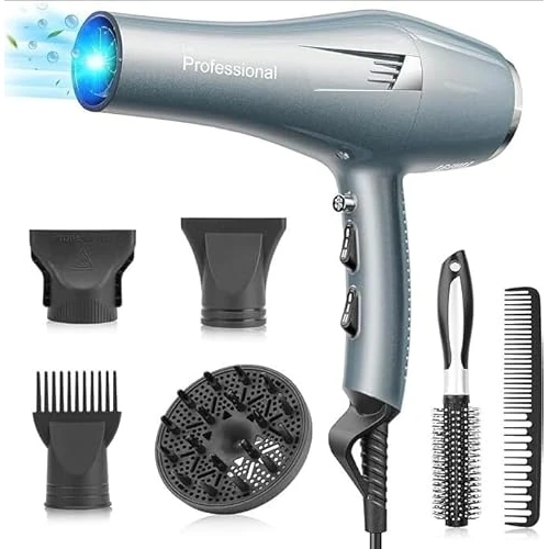 Tijdelijke aanbieding: Professionele Ionische Föhn met Diffuser & Stylingkam – 2 Snelheden & 3 Warmtestanden van 299.99 EUR naar 299.99 EUR (korting 0%)