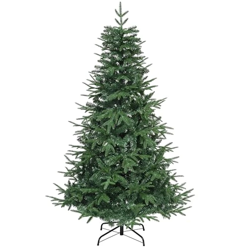 Offerta a tempo: YITAHOME Albero di Natale Artificiale Premium 212 cm, ca. 1100 Punte in PE Stampato a Iniezione & PVC, Albero di Natale Realistico con Supporto in Metallo & Telaio Pieghevole, 212 x Φ105 cm - 30% da 99.99 € a 70.39 €