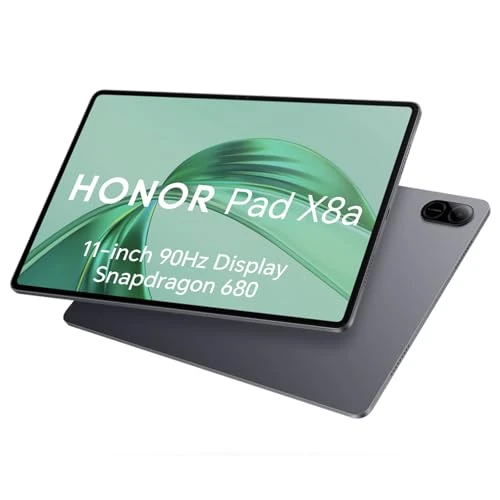 HONOR Pad X8A 4GB 128GB, uitbreidbaar tot 1 TB, wifi-tablet, 11 inch 90 Hz display, Snapdragon 680, 4 luidsprekers, 8300 mAh accu, metalen behuizing, Android 14, Google Service, grijs