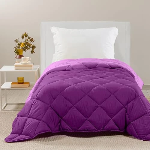 Limited-time offer: Caleffi - Microfibre Single Bed Quilt 170 x 265 cm, Warm, Soft and Cuddly, Winter Single Bed Duvet Padded, Washable Resistant, Hypoallergenic Quilted Blanket, Made in Italy from 66.37 GBP to 66.37 GBP (save 0%)