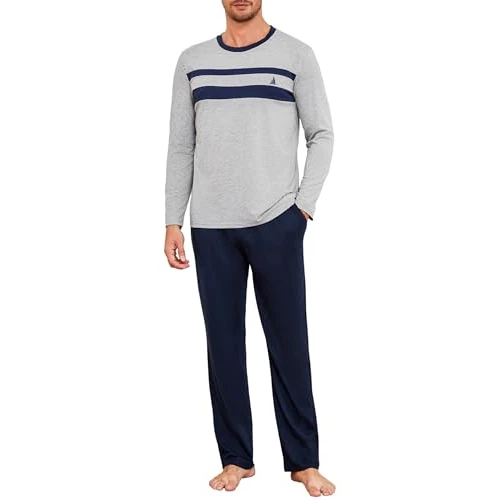 Limited-time offer: Marvmys Men's Pajamas Set Long Sleeves Soft Pj Top and Bottoms for Sleepwear Loungewear Grey M from 17.98 GBP to 16.98 GBP (save 6%)