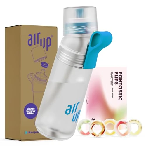 Limitiertes Angebot: air up® Flasche Twist Pro Starter Set Original, inkl Pods in 5 Geschmacksrichtungen I 600ml Trinkflasche mit Geschmack, zuckerfrei I spülmaschinenfest & BPA frei I in Blue Splash von 49.99 EUR auf 49.99 EUR (Spare 0%)