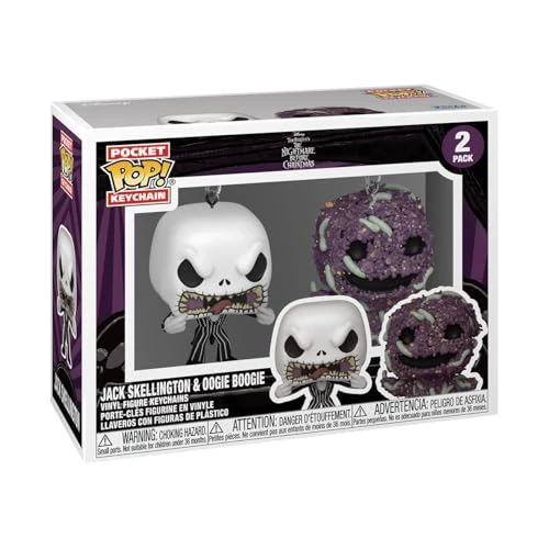 Offre limitee: Funko Pop! Keychain: The Nightmare Before Christmas 2pk - Jack Skellington/Oogie - TNBC - Mini-Figurine en Vinyle à Collectionner Porte-clés Fantaisie de 16.57 EUR a 16.57 EUR (economie 0%)